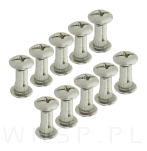 10 x Złącze meblowe śrubowe Ø 5 mm M4 (23 - 30 MM) do szafek, płyt meblowych - 3