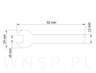 Klucz pod nakrętkę M6 ( 10 mm ), opakowanie 100 szt. - 2