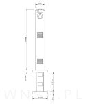 Regulator niewidoczny do mebli  Ø 12 X 79 mm - 7