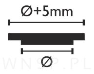 Zaślepki drewniane Ø20 mm sosna płaska - 3