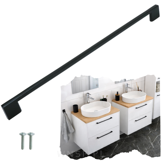 Uchwyt meblowy Wide 320 mm czarny