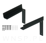 Wsporniki do półki ściennej 150 x 130 x 25 mm [L + P] - 3