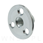 10x Nakrętka M10 x 17 mm z kołnierzem 37 mm do przykręcania, stal, ocynk - 3
