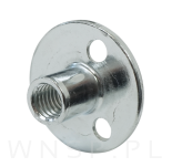10x Nakrętka M10 x 17 mm z kołnierzem 37 mm do przykręcania, stal, ocynk - 5