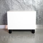 Nóżka bukowa biała 20 cm, walcowa 60 mm z blachą - 5