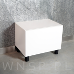 Nóżka bukowa biała 20 cm, walcowa 60 mm z blachą - 13