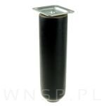 Nóżka bukowa biała 20 cm, walcowa 60 mm z blachą - 12