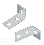 Kątownik montażowy 18 x 30 x 1,8 mm, 3 otworowy, zestaw 10 szt. - 4