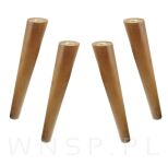 Noga bukowa skośna, stożek 45 cm, orzech - 8