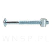 Złącze do łóżka z nakrętką wałeczkową i wkrętem M8X60 mm - 7