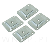 Płytka mocująca 66 X 58 mm, z gwintem M8, 4 sztuki łącznik blatu z nogą meblową - 4