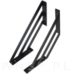 Nowoczesne wsporniki do półki ściennej, FLEX 200 x 200 mm - 5