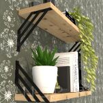 Nowoczesne wsporniki do półki ściennej, FLEX 200 x 200 mm - 6