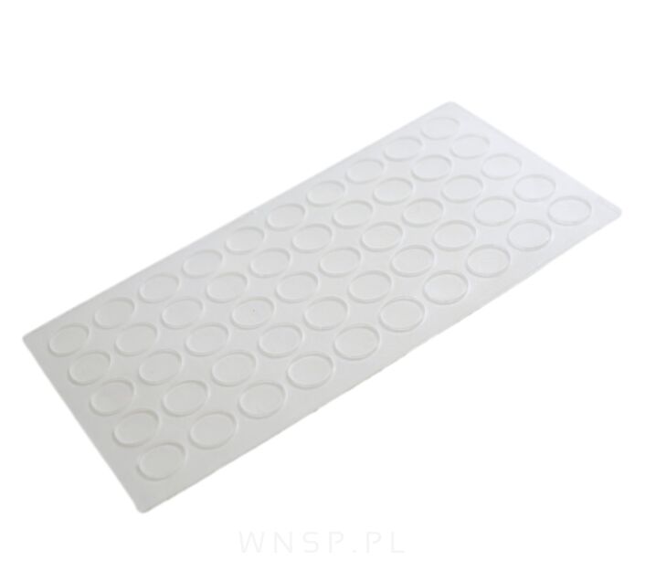 Odbojniki silikonowe samoprzylepne do drzwi mebli szuflad nóżki fi 10 x 1 mm