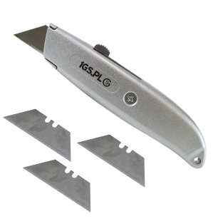 NÓŻ DO TAPET Z WYMIENNYM OSTRZEM TRAPEZOWYM NOŻYK TRAPEZOWY DO KABLI