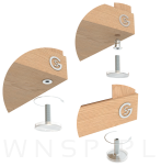 Stopka meblowa M10 X 32 mm z gniazdem do mebli - 4
