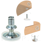 Stopka meblowa M10 X 32 mm z gniazdem do mebli - 5