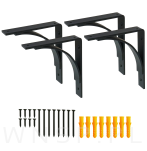 Wspornik do półki ściennej 2 sztuki RADIUS 200 x 180 x 25 mm - 8