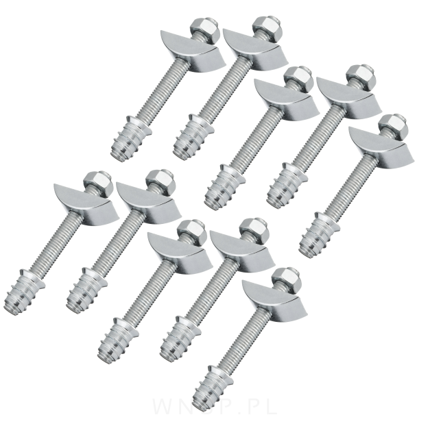 Mocne złącze 100 sztuk M8 do mebli Ø 40, schodów, stołów, łóżek połączenie 90 stopni