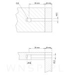 Śruby do łóżka, 10 kpl. zestaw montażowy wkręty, śruby do montażu łóżeczka M6 x 65 mm - 4