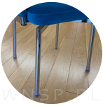 Ślizgacz ochronny PVC okrągły na nogę Ø 22 mm transparentny, z filcem - 7