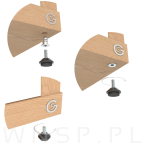 Mufa wbijana  M5 x 6,5 mm do stopek meblowych - 5