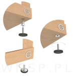 Mufa wbijana  M5 x 6,5 mm do stopek meblowych - 7
