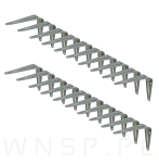 20x Wsporników do półki ściennej 100 x 75 mm, w kolorze srebrnym - 5