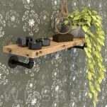 Wspornik do półki ściennej z flanszą 2 sztuki 140 x 96 mm - 3