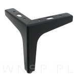 Noga meblowa trójkąt czarny mat 13,5 cm - 2
