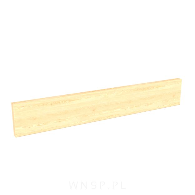 Listwa ścienna, na haczyki lub wieszaki 500 x 80 x 18 mm, lakier bezbarwny