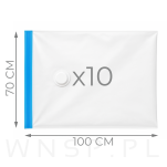 WORKI PRÓŻNIOWE 100 x 70 CM ZESTAW 10 SZTUK, NA UBRANIA, ZABAWKI DO SZAFY, GARAŻU, PIWNICY, NA STRYCH MOCNE GRUBE - 2