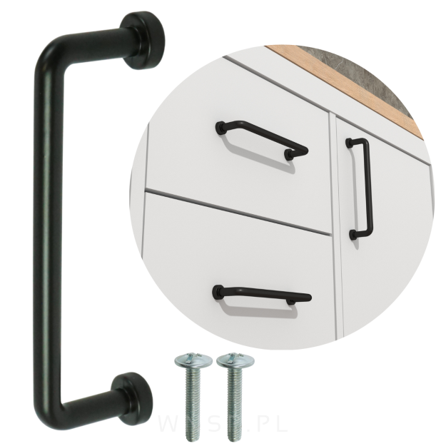 Uchwyt meblowy Sirmione 96 mm czarny