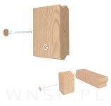 Zaślepki drewniane 100 sztuk do otworu Ø 10 mm jesion, surowe - 4