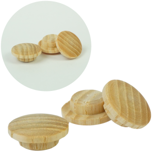 Zaślepki drewniane 100 sztuk do otworu Ø 10 mm jesion, surowe