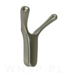 Wieszak podwójny typ Buffalo, przykręcany, satyna - 4