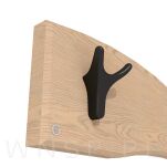 Wieszak podwójny typ Buffalo, przykręcany, satyna - 5