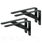 Wspornik 2 sztuki, konsola do półki ściennej, wiszącej 200 x 125 x 25 mm - 5
