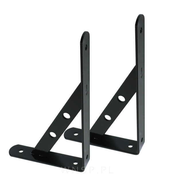 Wspornik 2 sztuki, konsola do półki ściennej, wiszącej 200 x 125 x 25 mm