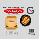 WKŁAD AIR FRYER 16 X 16 CM PAPIER WKŁADY PAPIEROWE DO FRYTKOWNICY BEZTŁUSZCZOWEJ - 3