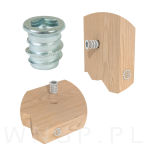 M8 X 15 mm - Mufa wkręcana do drewna - 4