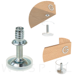Stopka meblowa M8 X 45 mm z gniazdem do mebli - 5