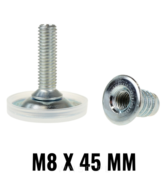 Stopka meblowa M8 X 45 mm z gniazdem do mebli