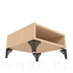 Noga meblowa Paski 13 cm, czarny mat - 8