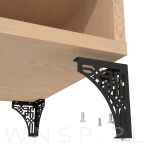 Noga meblowa Paski 13 cm, czarny mat - 7
