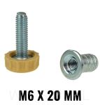 Regulator, stopka meblowa M6 X 27 mm z mufą wbijaną - 12