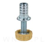 Regulator, stopka meblowa M6 X 27 mm z mufą wbijaną - 3