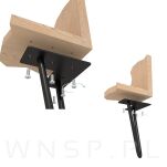 Noga stalowa z pręta 12 mm, typ Hairpin, czarna 20 cm - 6