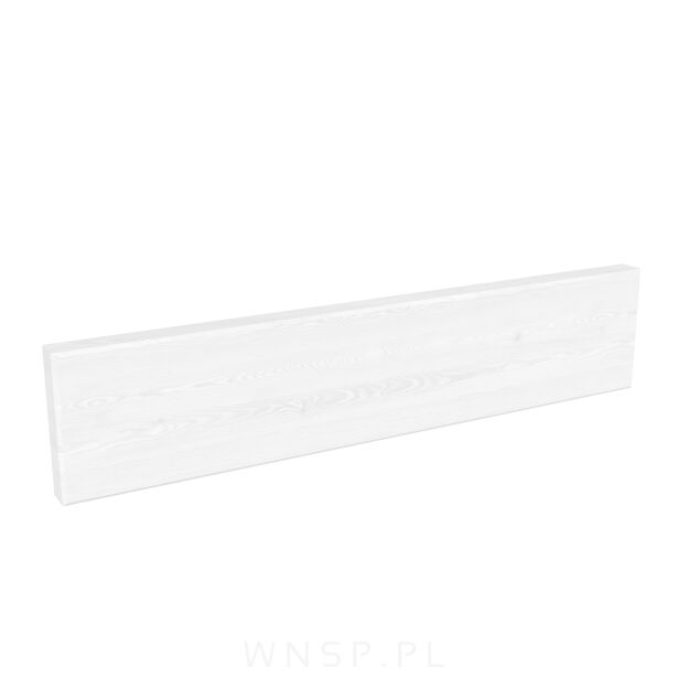 Listwa ścienna, na haczyki lub wieszaki 375 x 80 x 18 mm, biała