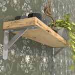 Mocny wspornik do półki ściennej, wiszącej 125 x 150 x 30 mm - 8